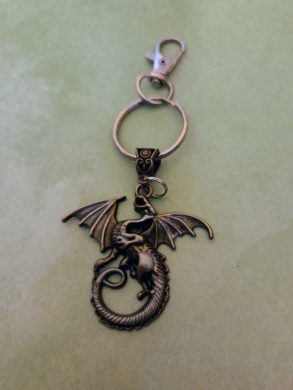 Bronze Dragon Keychain